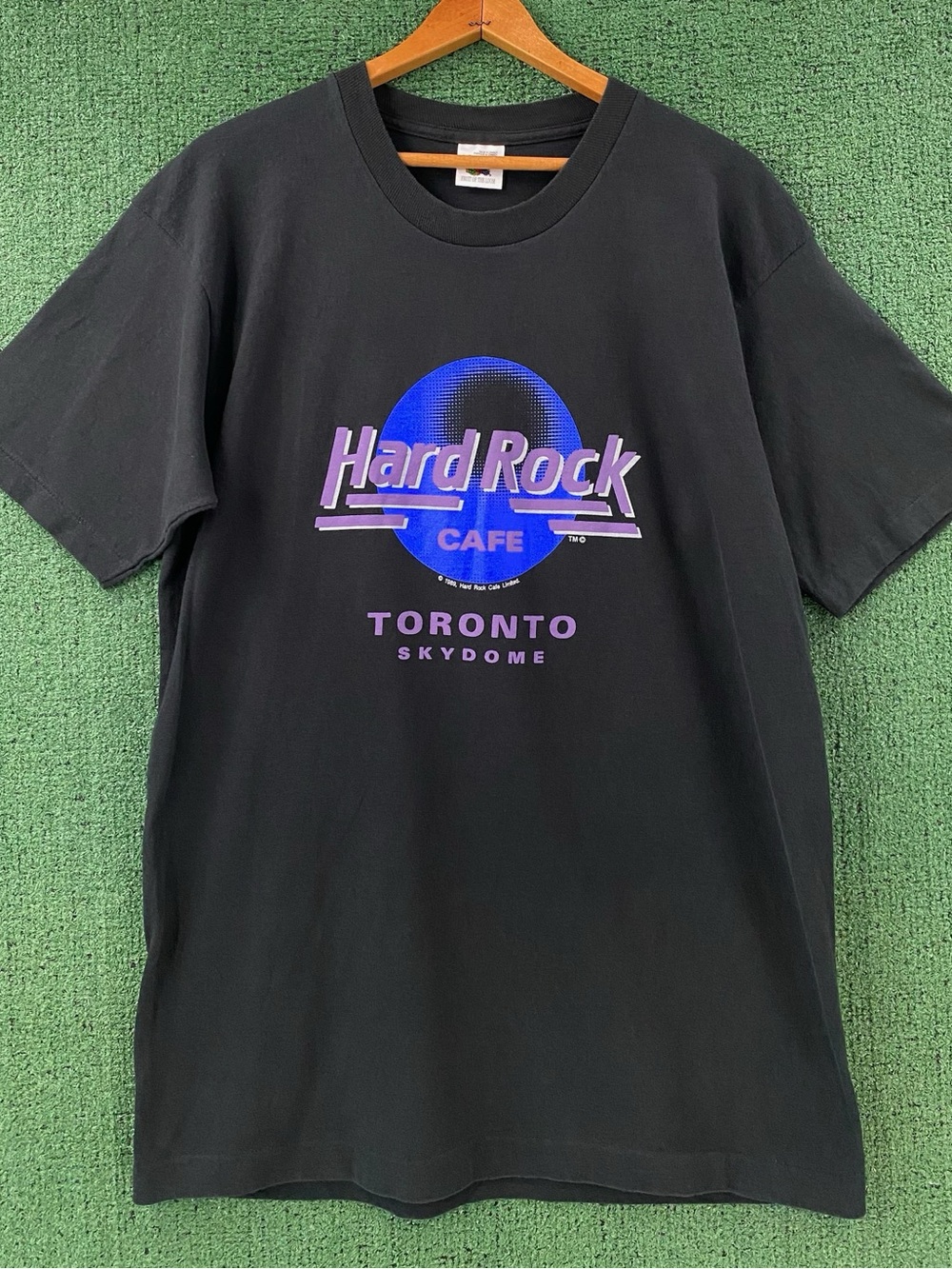 Vintage 1989 Hard Rock Cafe Toronto Canada Skydome Black T-Shirt Men’s SZ Large